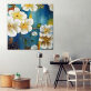 Wholesale Custom White Flower Home Accessories Canvas Painting  Handmade Oil Painting  for home decor