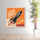 Wholesale custom art painting wall decoration airship picture printing canvas painting