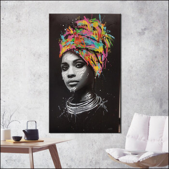 Female Portrait Oil Painting Art Print Wall Poster Photo Home Decoration Figure Abstract Oil Painting Spray Painting