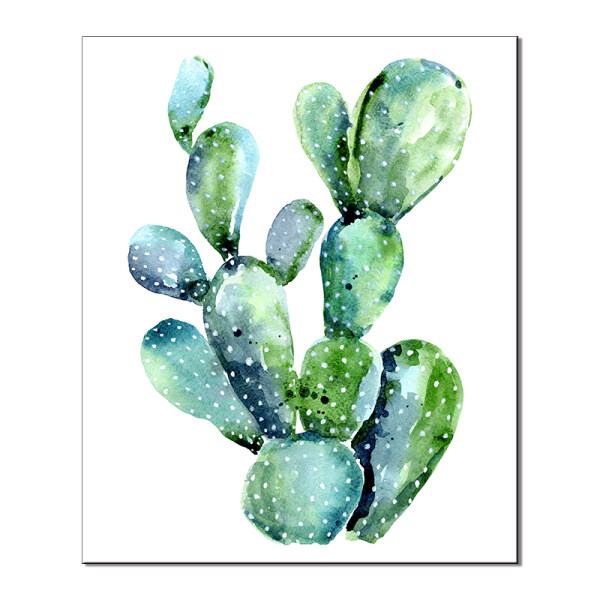 Wall Art Canvas Painting Cactus Plant Leaves Abstract Lines Nordic Posters And Prints Wall Pictures For Living Room Decor