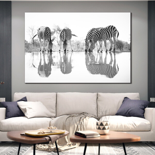 Abstract Oil Painting Large Size Canvas Poster Prints Animal Wall Pictures for Living Room Home Decor Decoration