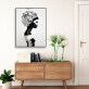 Home Hotel wall decoration Nordic simple abstract portrait woman printing canvas painting