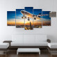 Custom design modern city airplane mural interior decoration modern canvas printing