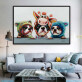 Handmade Watercolour Abstract Animal Pictures Painting Wall Art for Living Room Bedroom Poster and Modern Oil Painting Decor