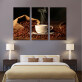 Scattered Coffee Beans Modern 3 Frameless Interior Wall Art Home Decoration Oil Painting