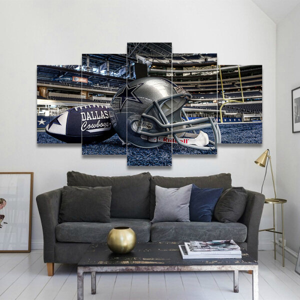 Wholesale picture custom print wall Dallas Cowboys sports art printed canvas painting set for living home