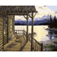 Factory direct sales forest DIY digital oil painting pure hand-painted by digital filling home decoration oil painting