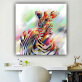 Art custom design abstract color zebra photo picture print canvas painting original product