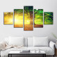 Pictures Home Decoration HD Printed Paintings Modular Posters Modern 5 Panel Sunshine Landscape Tableau Wall Art Canvas