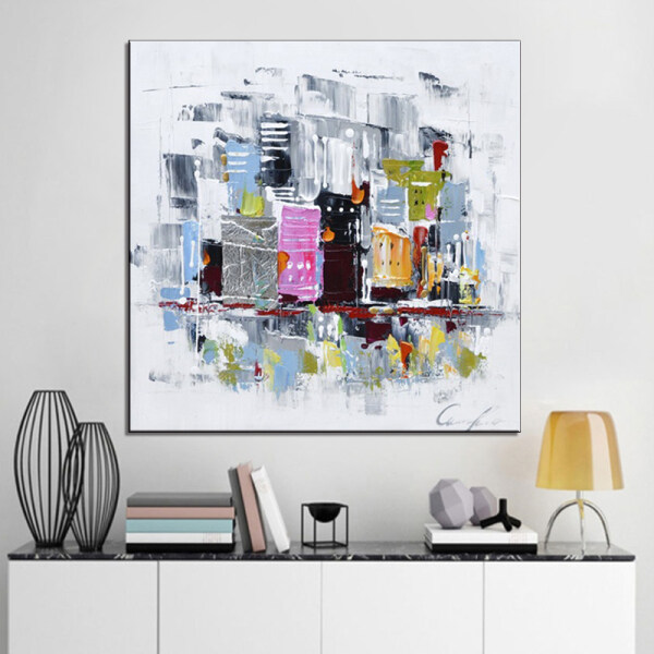 Handmade oil painting home decoration Abstract landscape on Canvas Hand-painted beautiful Colorful Wall Art for room no framed
