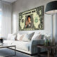 Wholesale Custom dollars oil painting Framed Paintings New wall art Canvas Poster for home decor