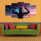 Japanese Cartoon Soldier Wall Poster Canvas Oil Painting Spray Painting Home Wall Decoration