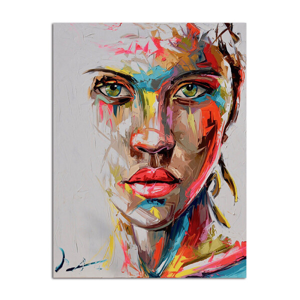 Abstract Knife Portrait Oil Painting Modern Big Size Canvas Wall Art Printed Canvas Posters Prints Dropshipping no Frame