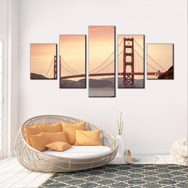 wall decor Bridge Oil Painting Mural Art Oil Painting Modern Color Graffiti for Sale Home Decoration Spray Painting kids decor