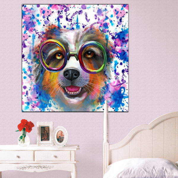 Canvas Painting Animal Wall Art dog Posters and Prints Wall Pictures for Living Room Decoration Home Decor