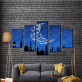 wholesale Islam canvas painting wall art acrylic spray prints home decor 5 panel on canvas painting for home
