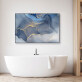 Factory wholesale painting home decoration blue color abstract painting living room wall decoration painting