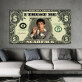 Wholesale Custom dollars oil painting Framed Paintings New wall art Canvas Poster for home decor