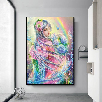 Wholesale Price Full Drill Arts Craft Canvas Wall Decor 5D DIY Fairy Diamond Painting Kits for Adults