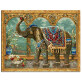 Vintage Painting DIY Indian Elephant Painting By Numbers Kits Acrylic Paint On Canvas Home Wall Art