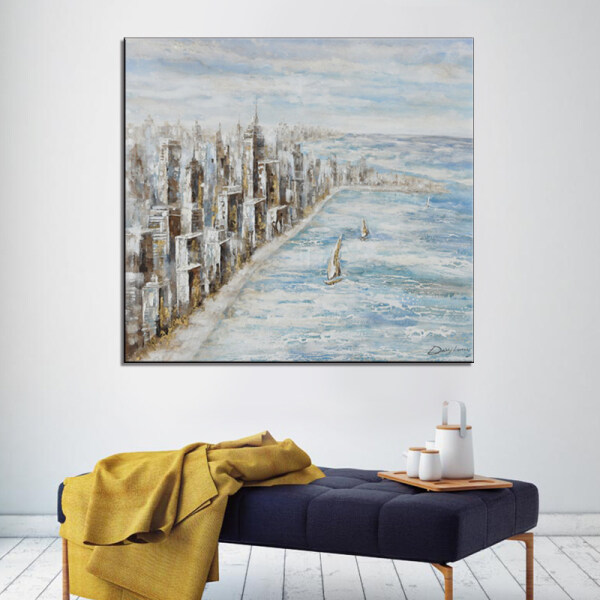 China Supplier Handpainted Impressionist Fine Art Figure Canvas Painting Modern Wall Art Abstract oil painting For HoteL Decor