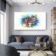 Abstract Cartoon Characters Anime Hand made Art Wall Painting Works Canvas Living Room Home Decoration Oil Painting