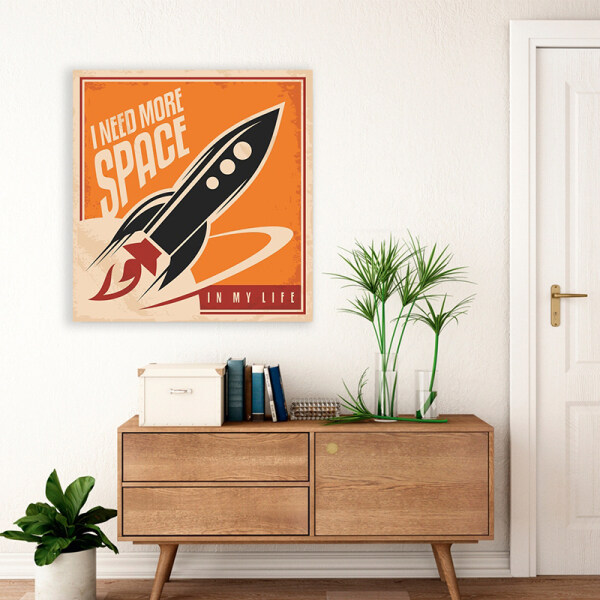 Wholesale custom art painting wall decoration airship picture printing canvas painting