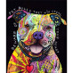 Custom Graffiti Dog Round Crystal Rhinestones  Diamond Painting by Number Animal 5D Full Drill Painting for Amazon