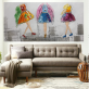 Hot selling Home Decoration Fashion Girls Modern Canvas Art Abstract Oil Painting
