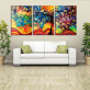 beautiful tree unframed 3 panel printed painting of art wall decoration oil painting