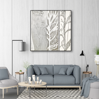 Modern Framed  Metal Painting 3D Painting Canvas Wall Art Oil Painting Wall Pictures Hand Painted Wall Art for Living Room