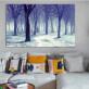 Printed canvas painting style decoration living room bedroom office building the winter scenic tree art canvas painting