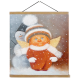Pangoo Wholesale Custom Christmas Cute Snowman Stretched DIY Painting Paint by Number with Frame