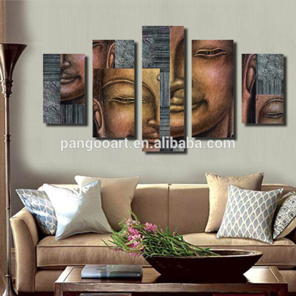 acrylic painting  Printed Buddha Painting on canvas room decoration print