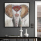 High Quality Animal Art Handmade African Elephant home Oil Painting on Canvas
