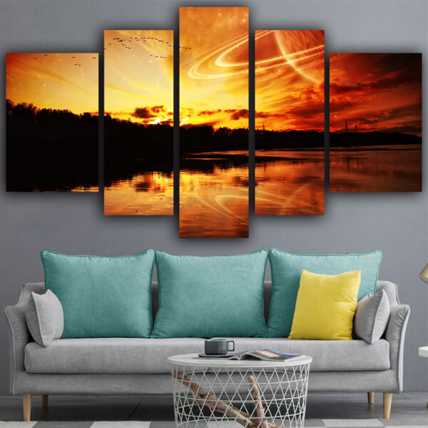 Hot-selling Muslim Oil Painting Five Collections of Oil Painting Assembly Painting Wholesale on canvas