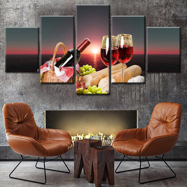 Trendy style leisure and sea view modern canvas print painting ideas design canvas print painting
