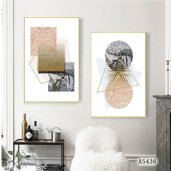 3 panels Geometry giclee canvas wall art canvas painting Custom Wall Paintings art work painting  living room wall decoration