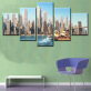 5 Pieces Canvas Prints of beautiful building Painting Wall Art Home Decor 5 Panels Pictures For Living Room