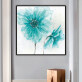 Wholesale Custom Home Big blue flowers  Painting  Handmade Oil Painting  for home decor