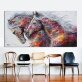 Canvas Painting Two Running Horse Wall Art Painting Canvas Poster Prints Wall Pictures Living Room Home Decor