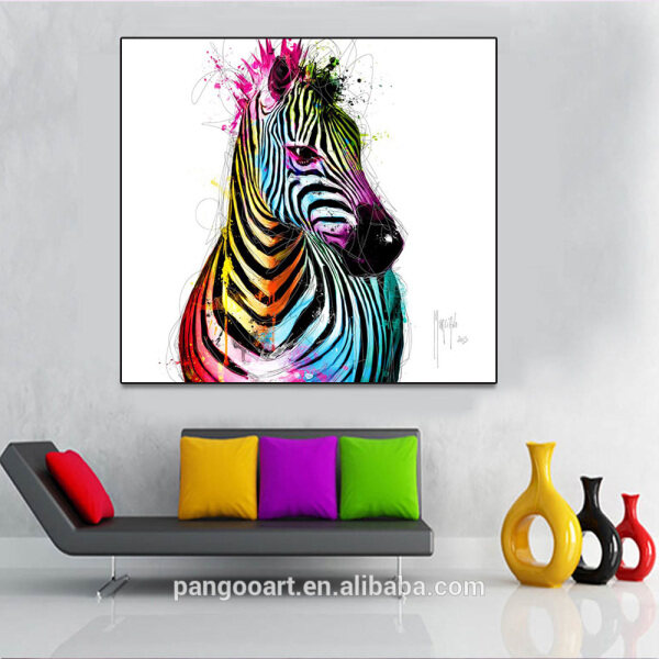 Zebra Portrait Painting Canvas Art Home Decor Wall Art Picture Painting Animal Painting in living Room unframed