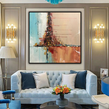 Home Wall Canvas Decor Art Wall Oil Painting Abstract Modern Hand Painted Painting Reproduction