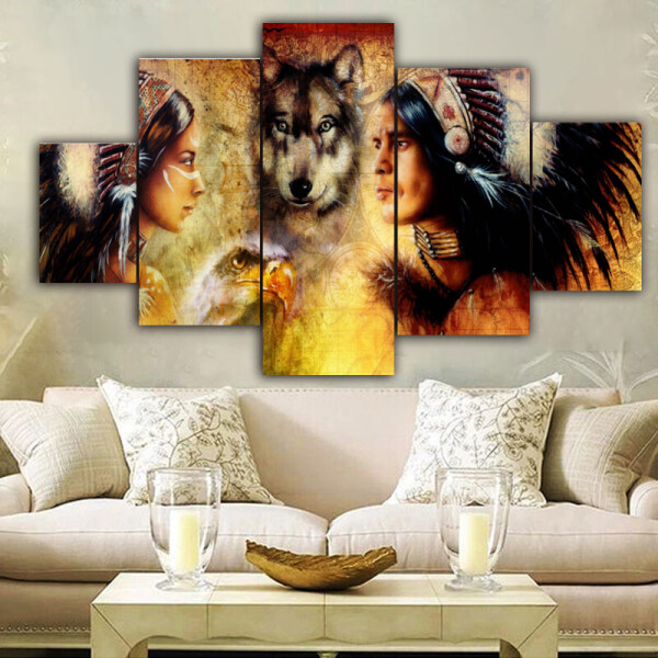 Hot Sell Wall Art Home Decor Photo Picture Print on Canvas Inner Framed Canvas Painting
