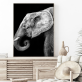 Modern simple porch decorative painting elephant space living room sofa background wall hanging painting corridor atmosphere black-and-white mural