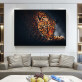Post modern restaurant decoration painting modern simple hanging painting living room sofa background wall painting