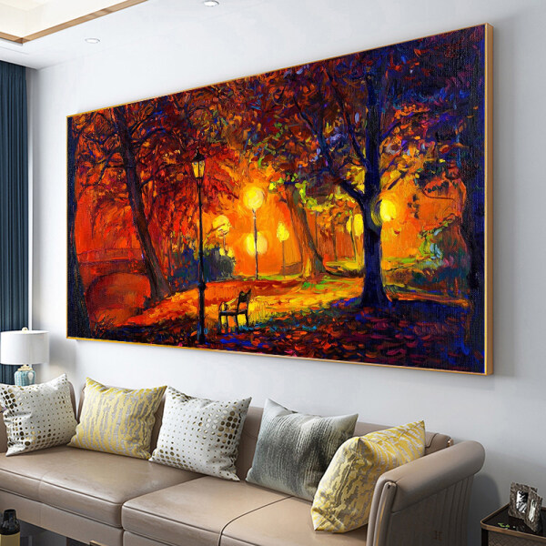 Nordic literature and art living room decorative painting art sofa bedroom bedside hanging painting restaurant spray painting mural