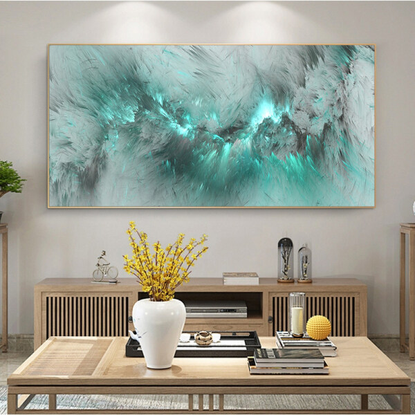 Nordic style living room decorative painting modern simple sofa background wall mural bedroom dining room hanging painting