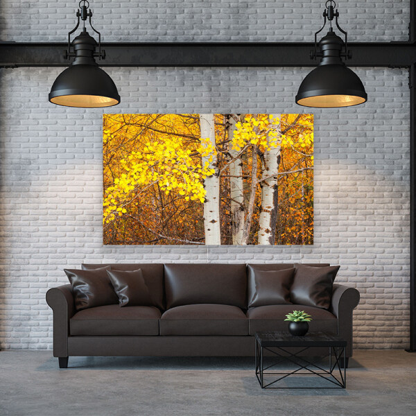 HD autumn landscape home background wall canvas decorative painting