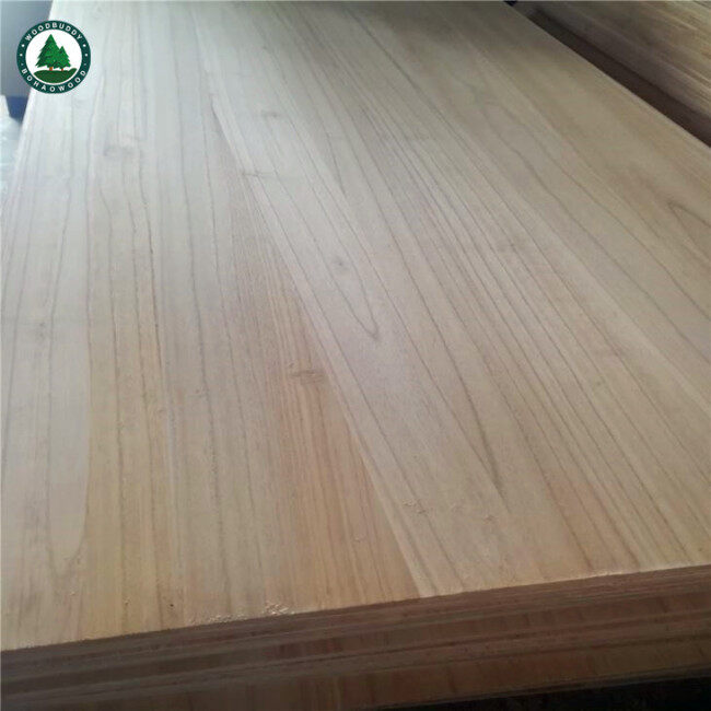 Solid Paulownia Wood Board Rustic Shantong Paulownia Wood Panel for Cabinet